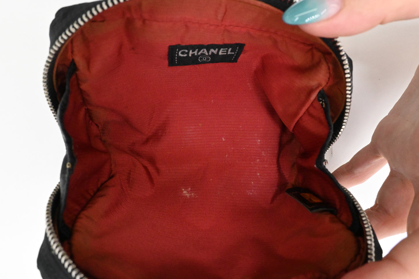 Chanel Travel Line Pouch in Black Nylon