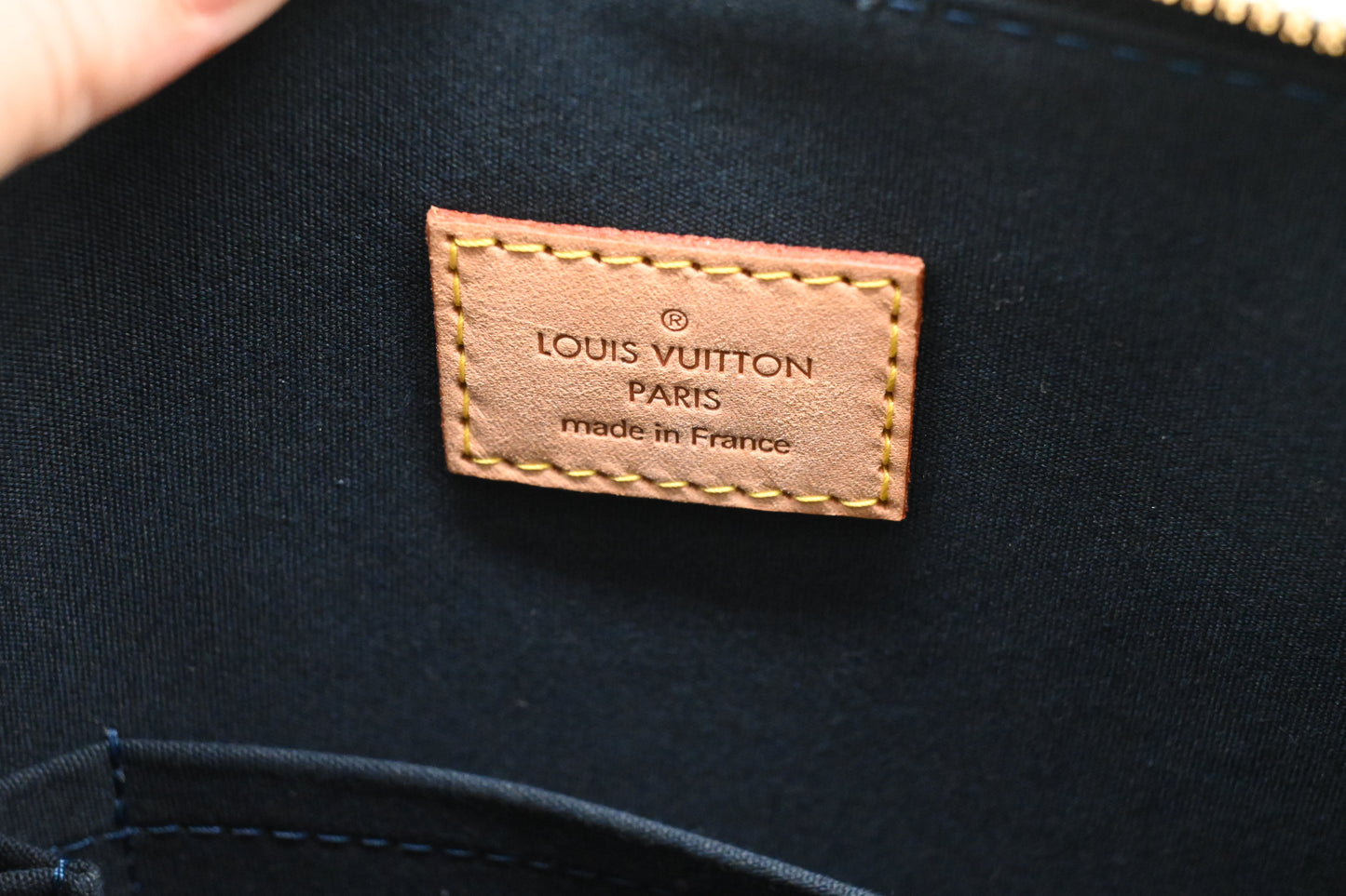 Louis Vuitton Alma GM in Green Vernis Leather