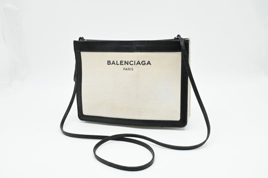 Balenciaga Shoulder Bag in White Canvas