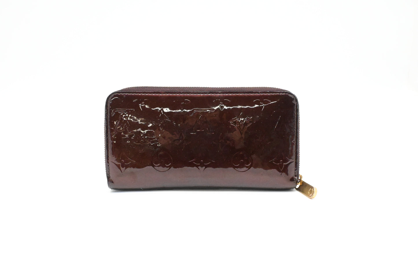 Louis Vuitton Long Zippy Wallet in Amarante Vernis Leather