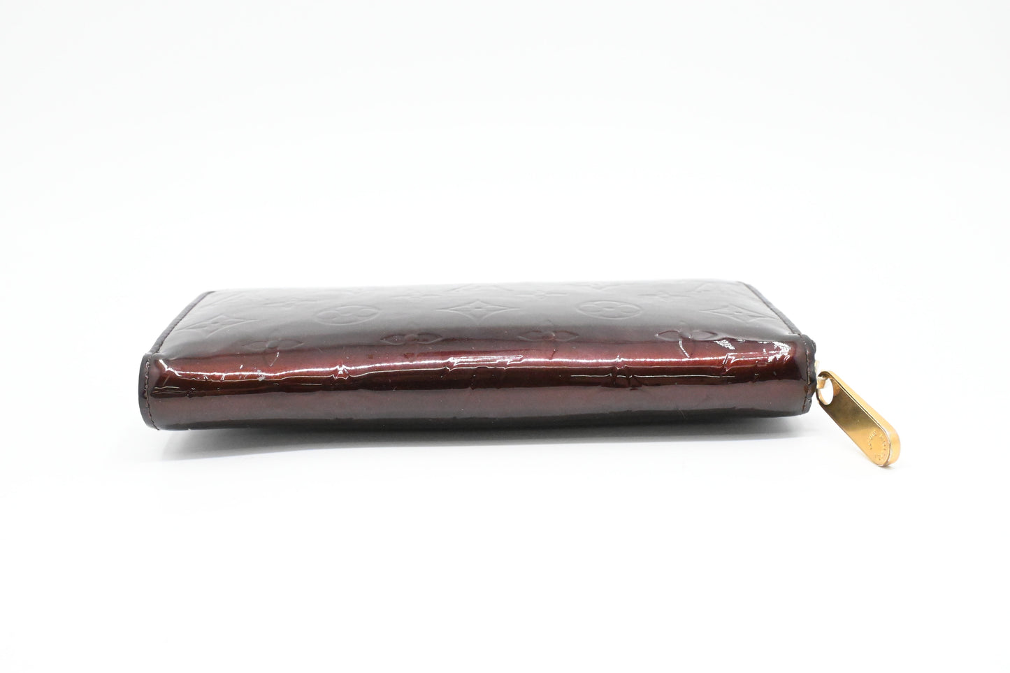Louis Vuitton Long Zippy Wallet in Amarante Vernis Leather