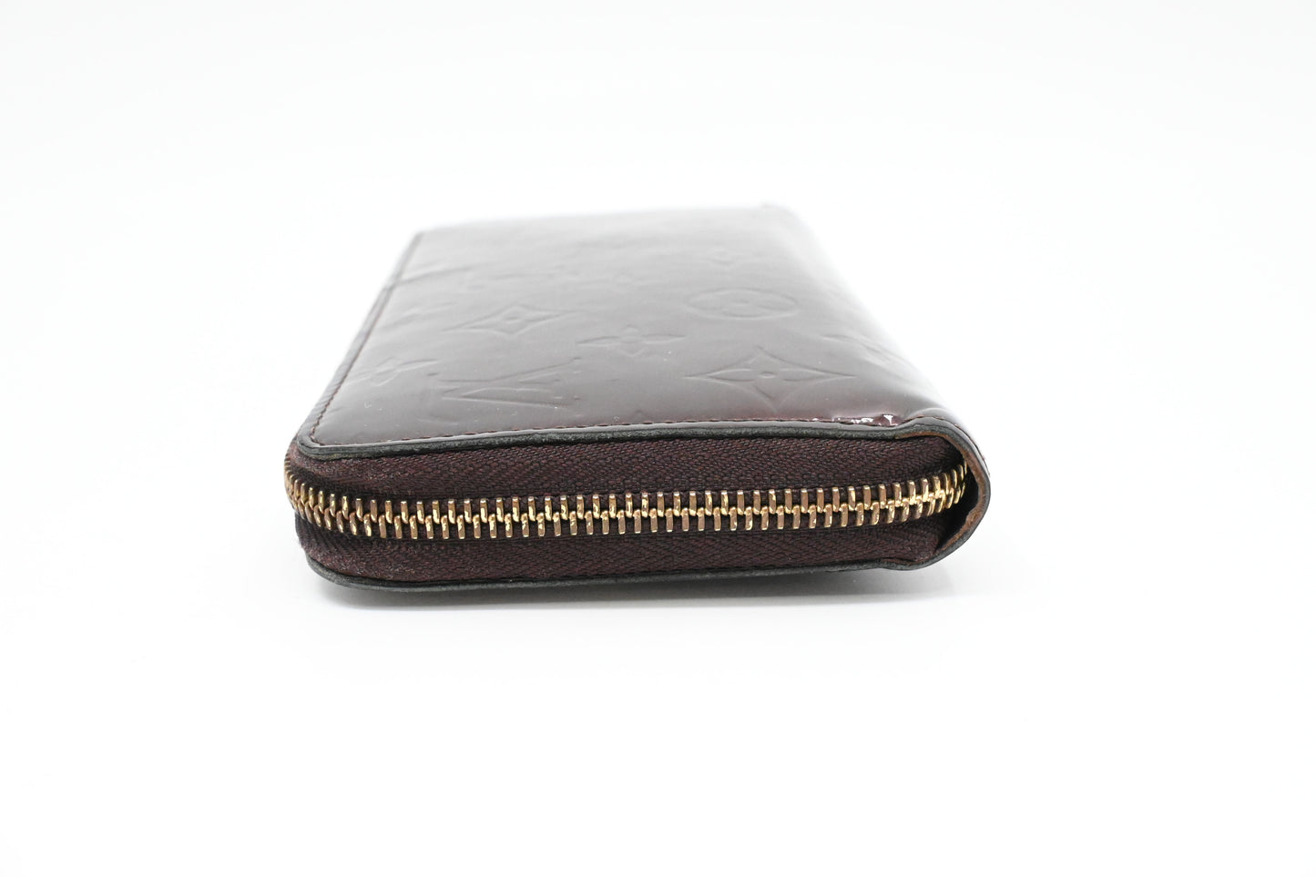 Louis Vuitton Long Zippy Wallet in Amarante Vernis Leather