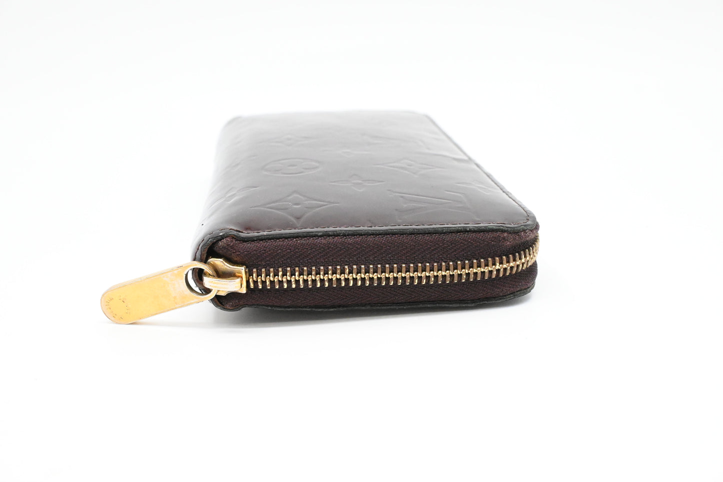 Louis Vuitton Long Zippy Wallet in Amarante Vernis Leather