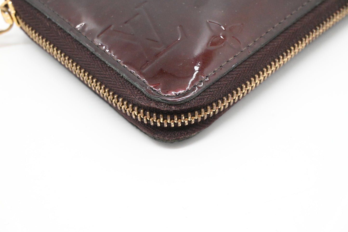 Louis Vuitton Long Zippy Wallet in Amarante Vernis Leather