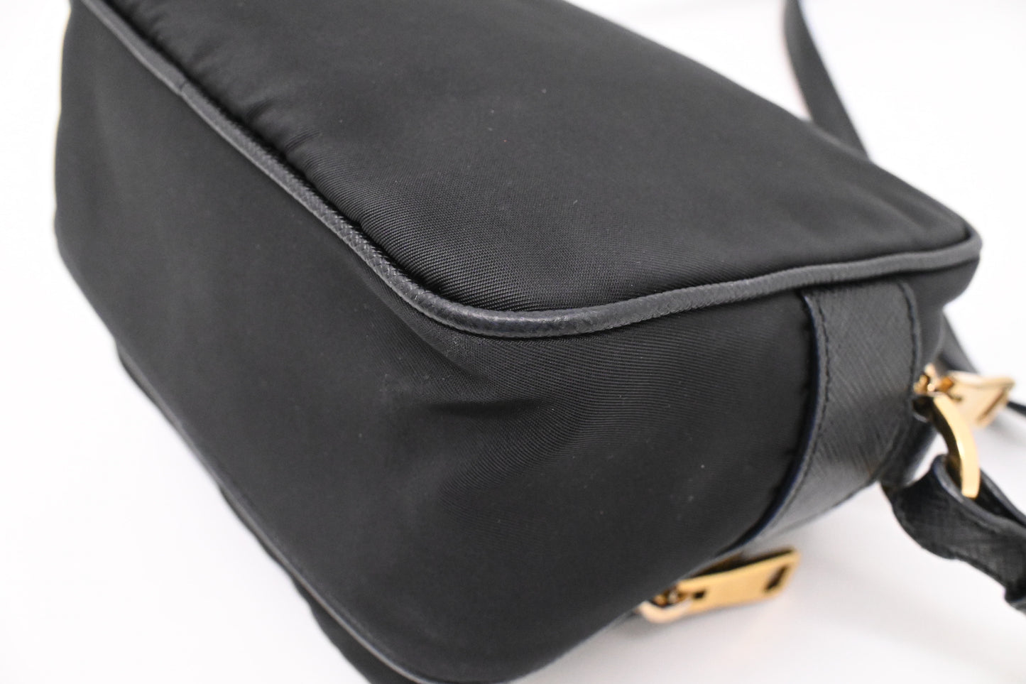 Prada Small Camera Bag in Black Nylon