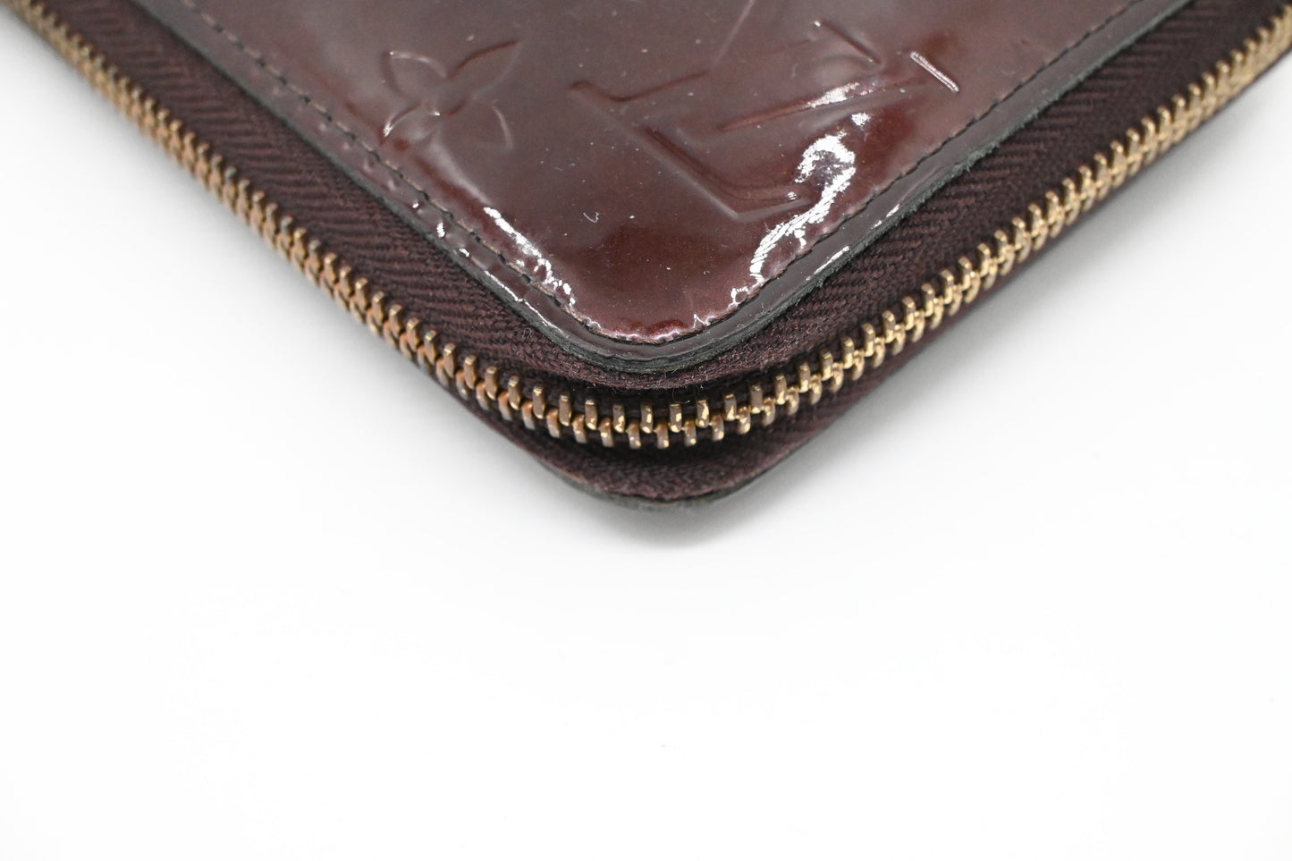 Louis Vuitton Long Zippy Wallet in Amarante Vernis Leather