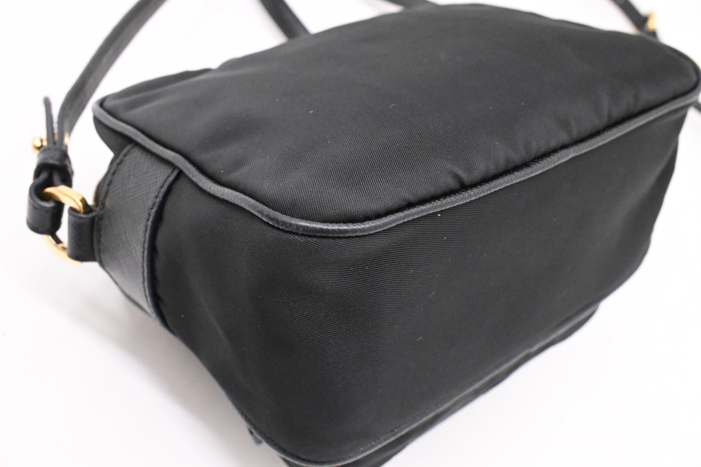 Prada Small Camera Bag in Black Nylon