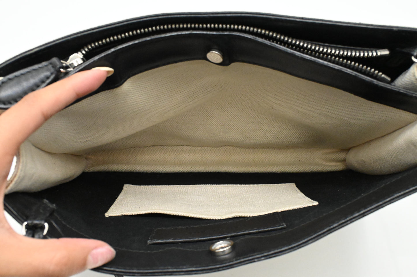 Balenciaga Shoulder Bag in White Canvas
