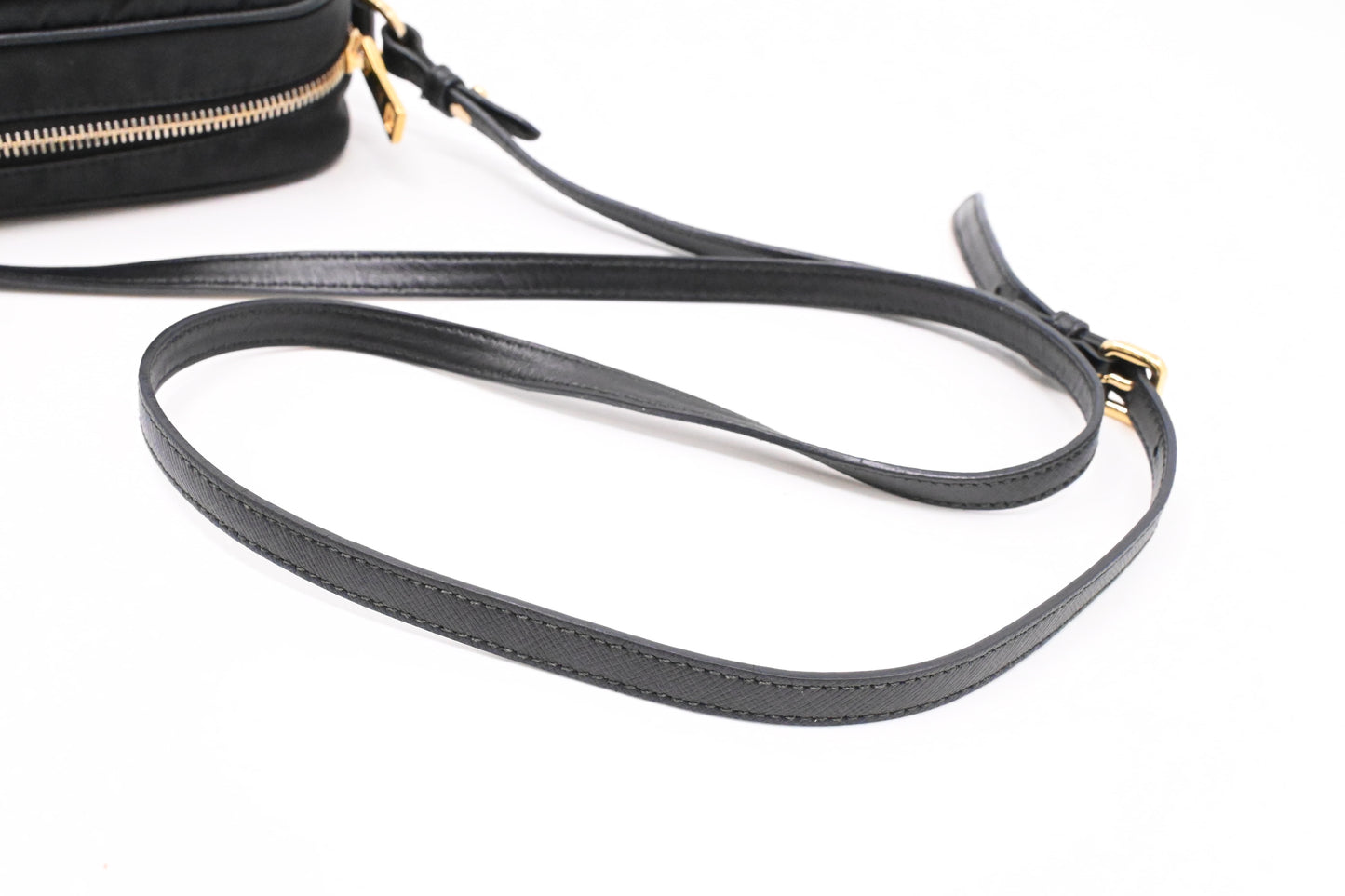 Prada Small Camera Bag in Black Nylon
