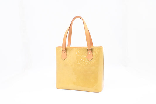 Louis Vuitton Houston in Yellow Vernis Leather
