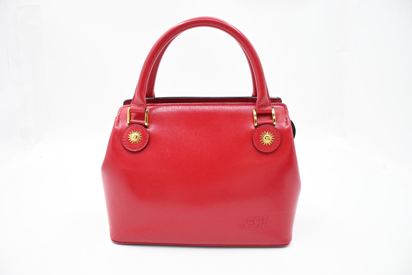 Versace Mini Handbag in Red Leather