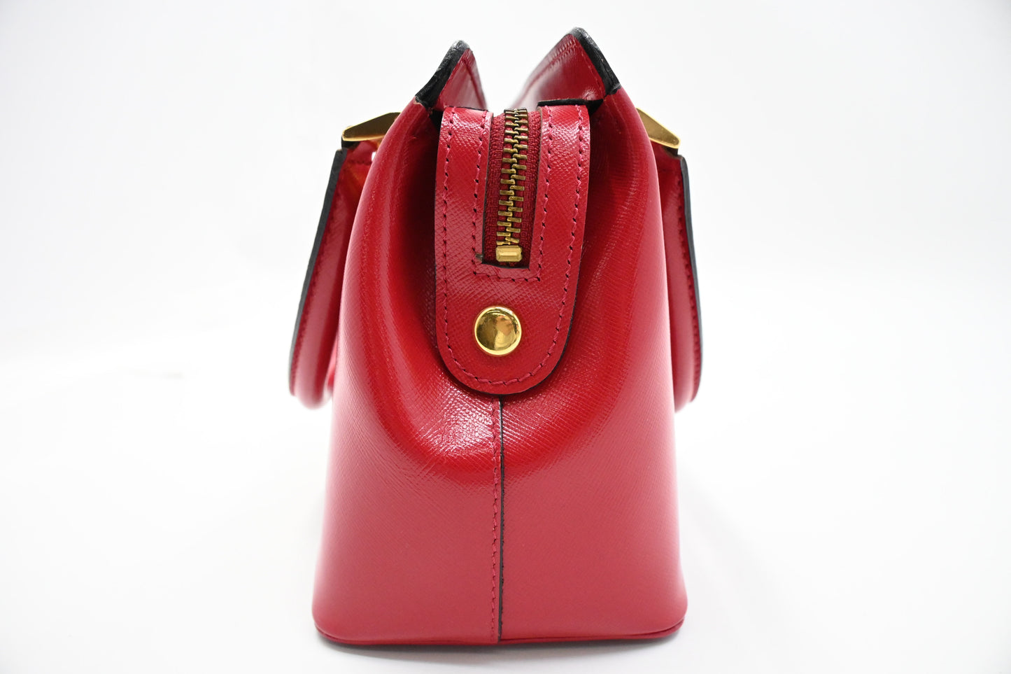 Versace Mini Handbag in Red Leather