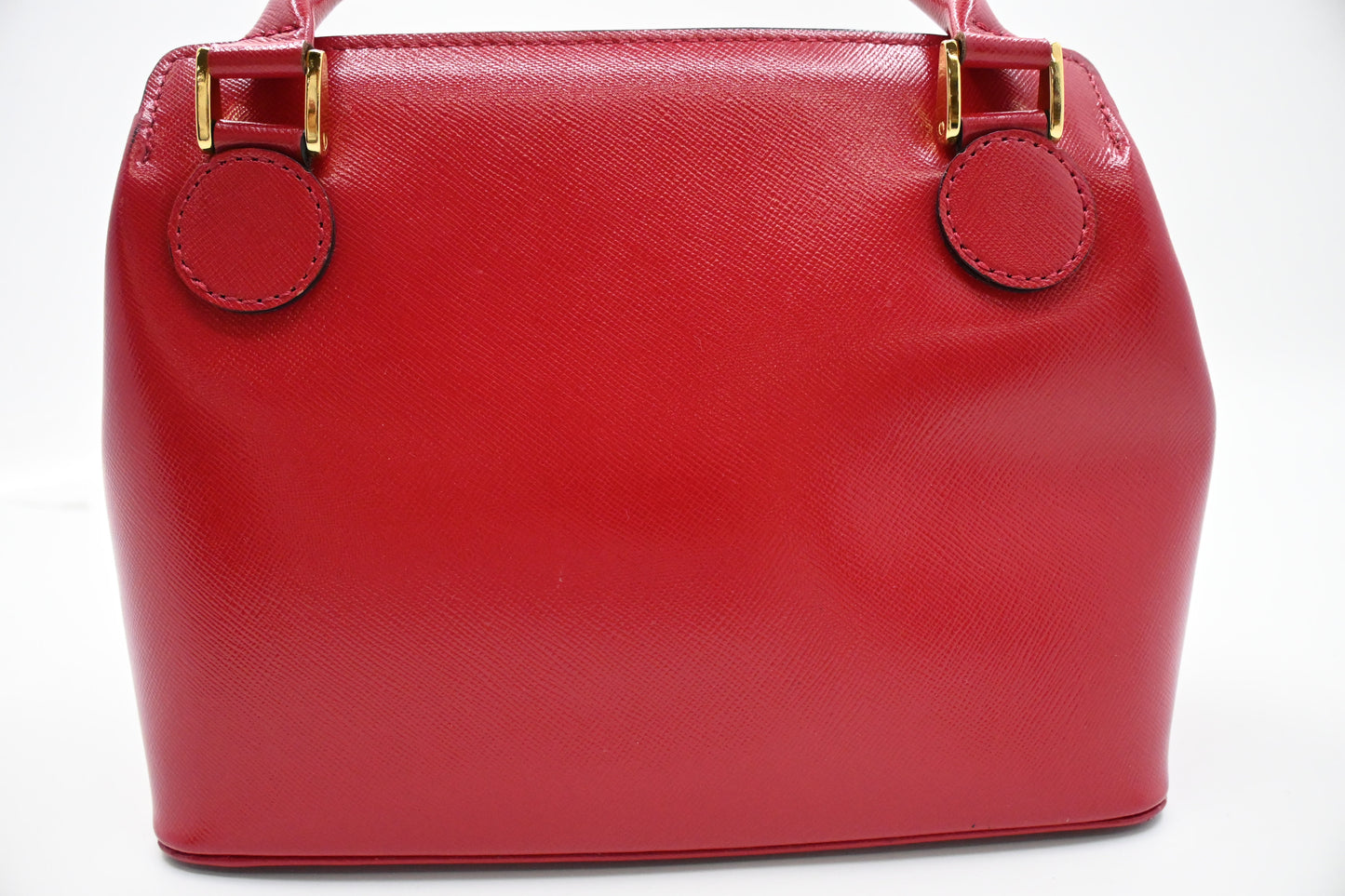 Versace Mini Handbag in Red Leather