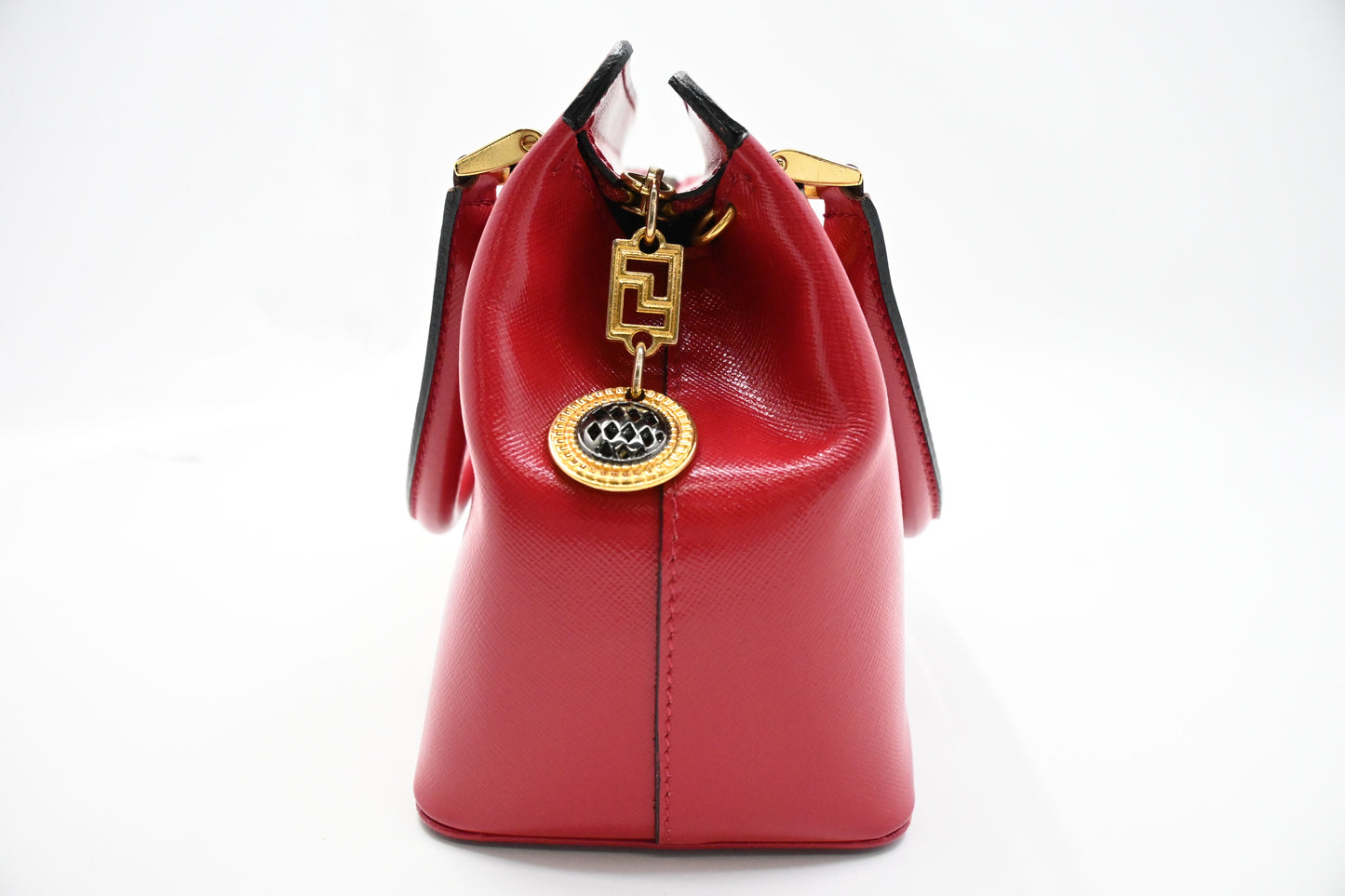 Versace Mini Handbag in Red Leather
