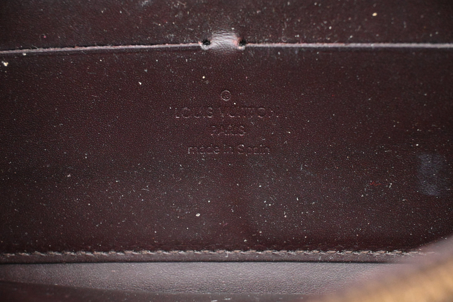 Louis Vuitton Long Zippy Wallet in Amarante Vernis Leather