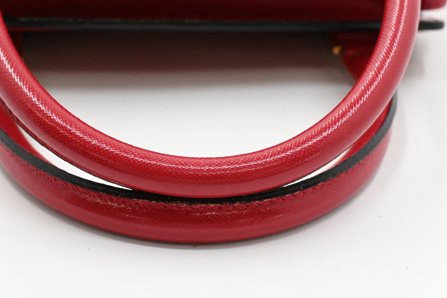 Versace Mini Handbag in Red Leather