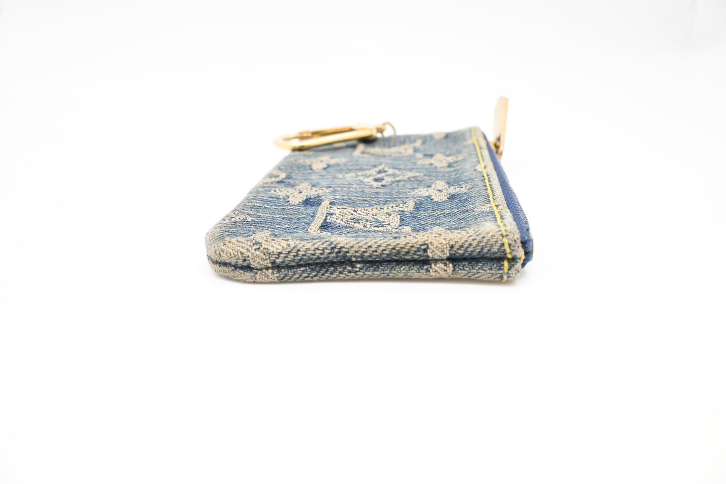 Louis Vuitton Pochette Cles in Blue Denim Canvas