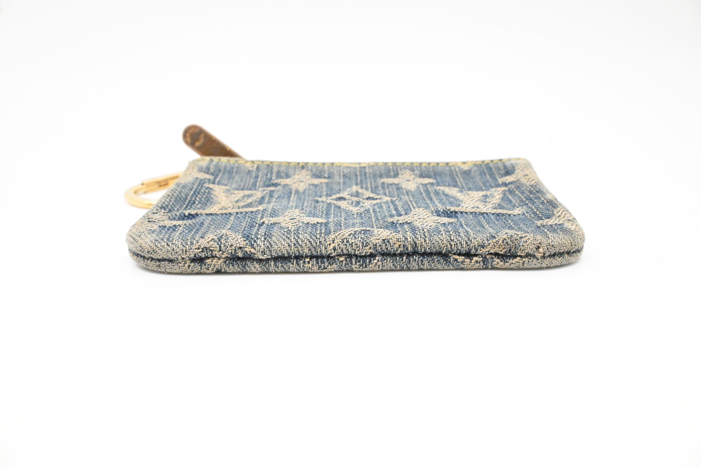 Louis Vuitton Pochette Cles in Blue Denim Canvas