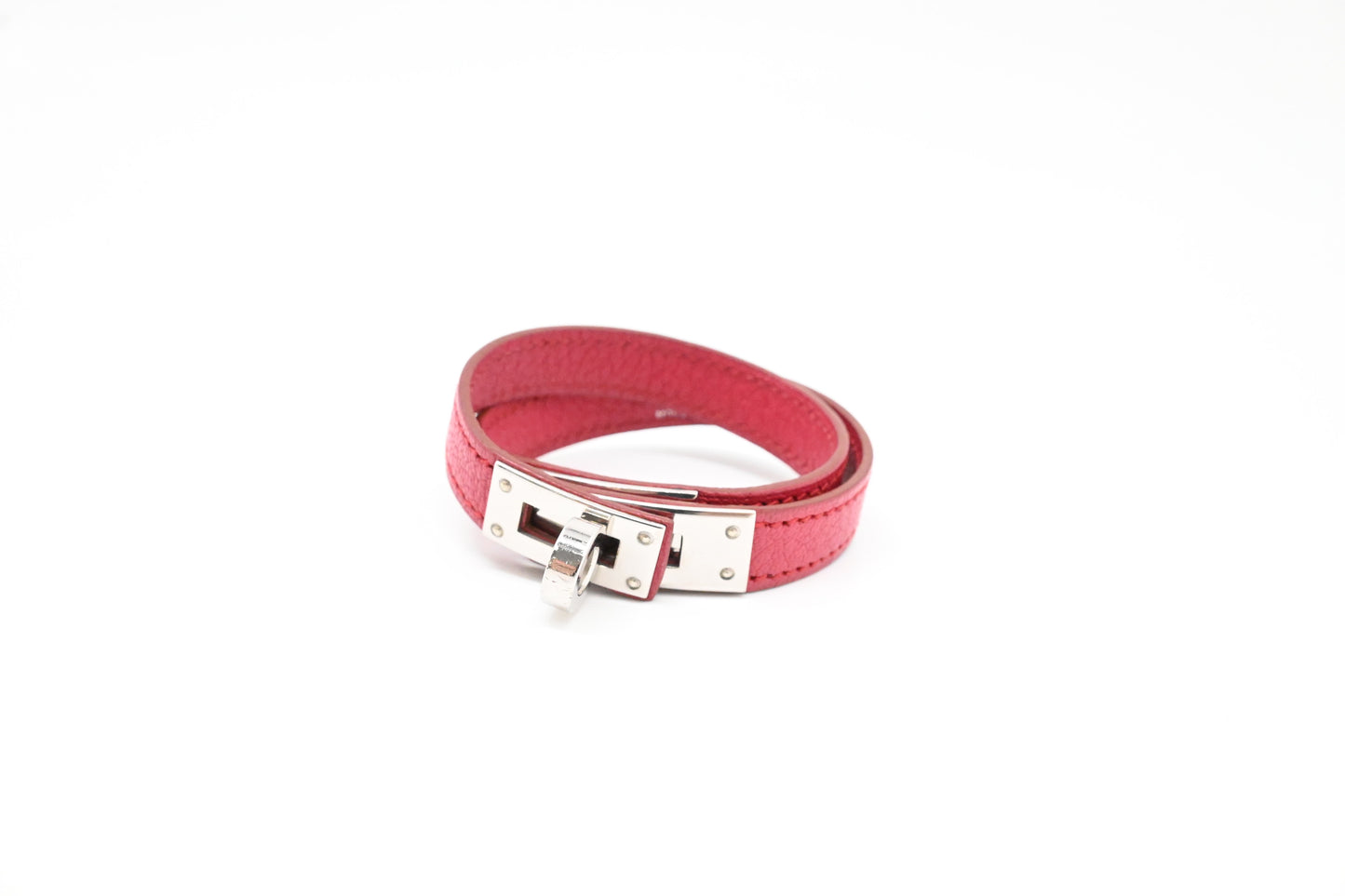 Hermes Kelly Bracelet in Red Leather
