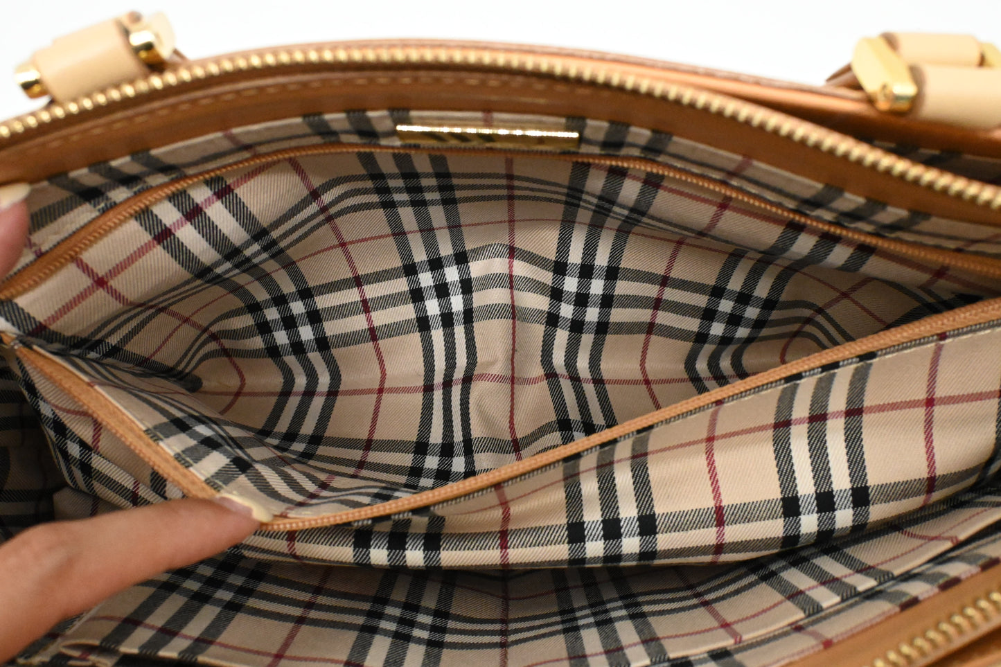 Burberry Handbag in Beige Leather