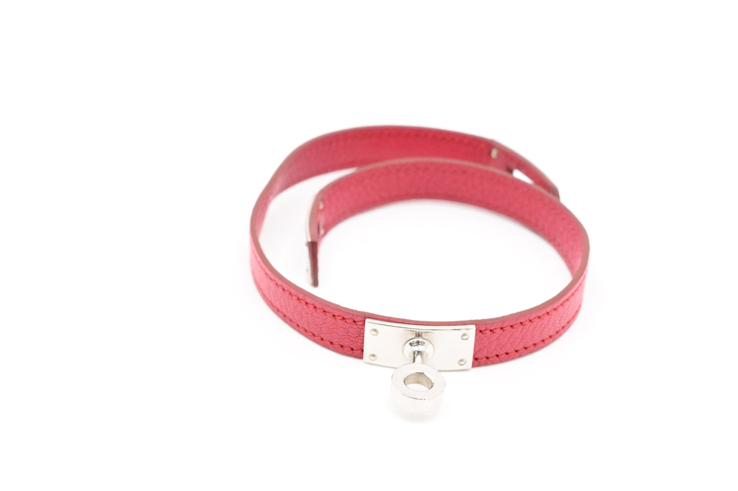 Hermes Kelly Bracelet in Red Leather