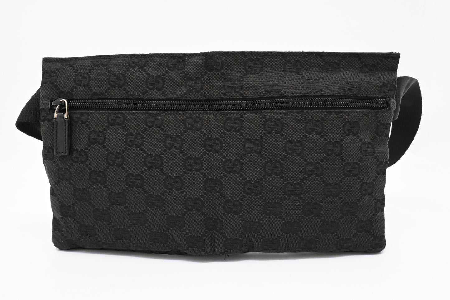 Gucci Waist Bag in Black GG Canvas