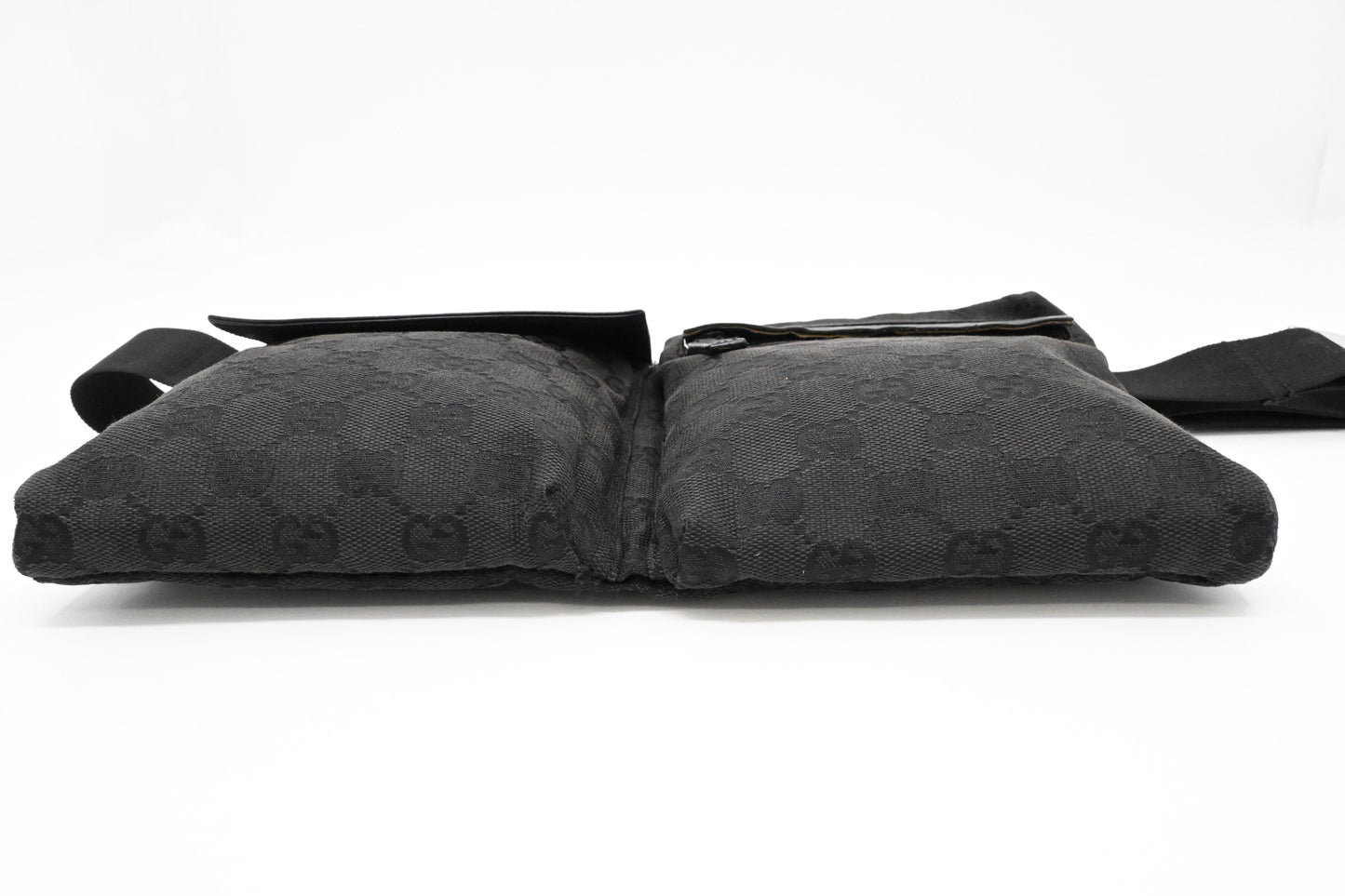 Gucci Waist Bag in Black GG Canvas