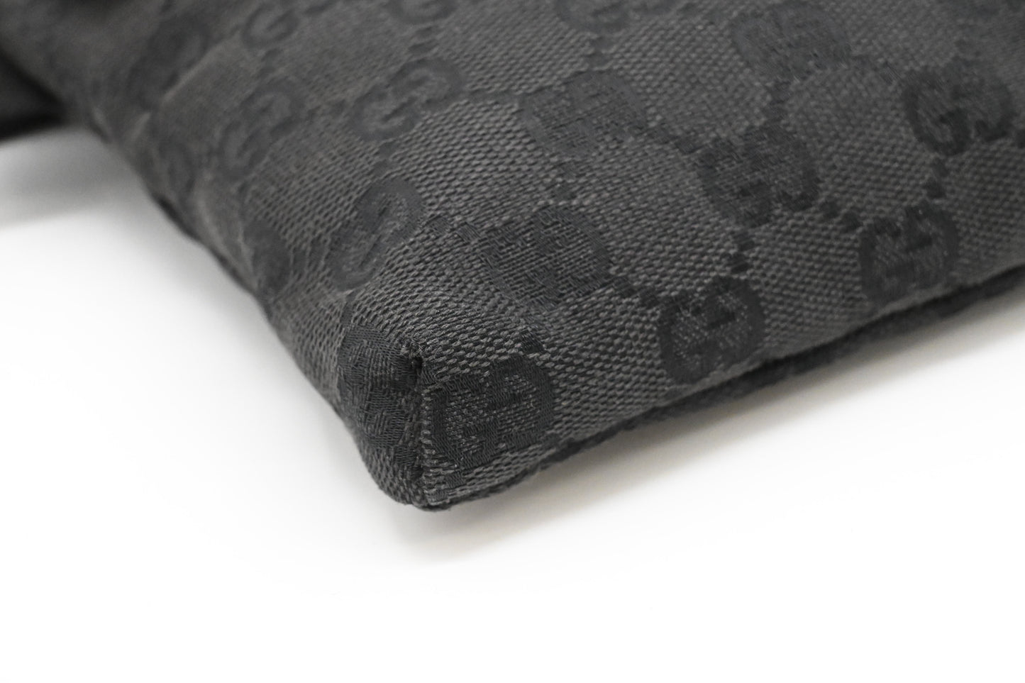 Gucci Waist Bag in Black GG Canvas