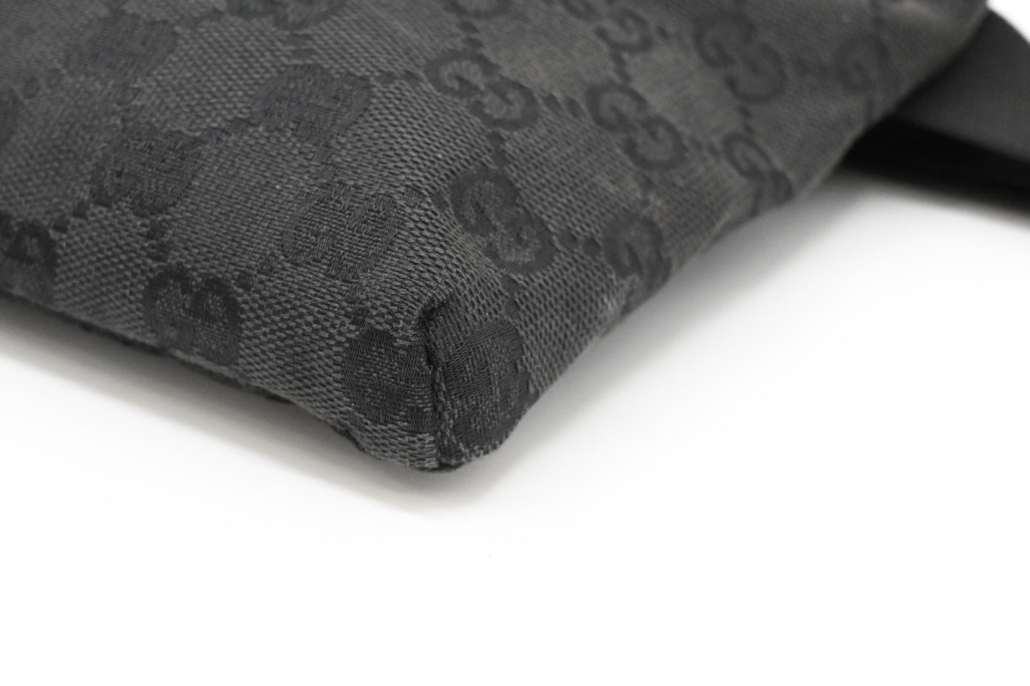 Gucci Waist Bag in Black GG Canvas