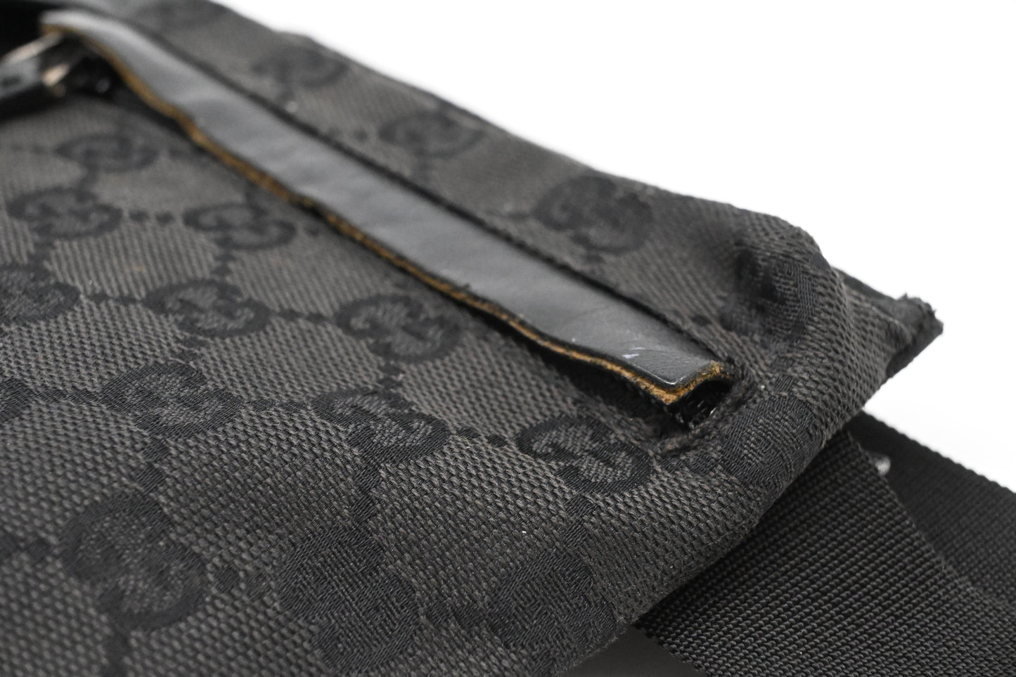 Gucci Waist Bag in Black GG Canvas