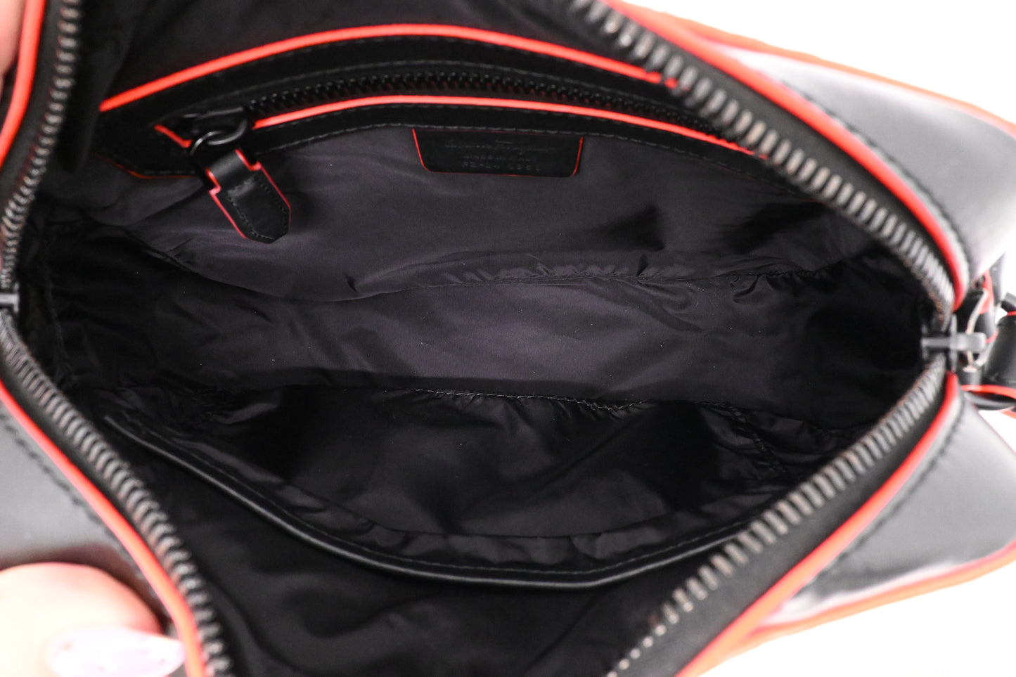Ferragamo Embossed Gancini Crossbody in Black Leather