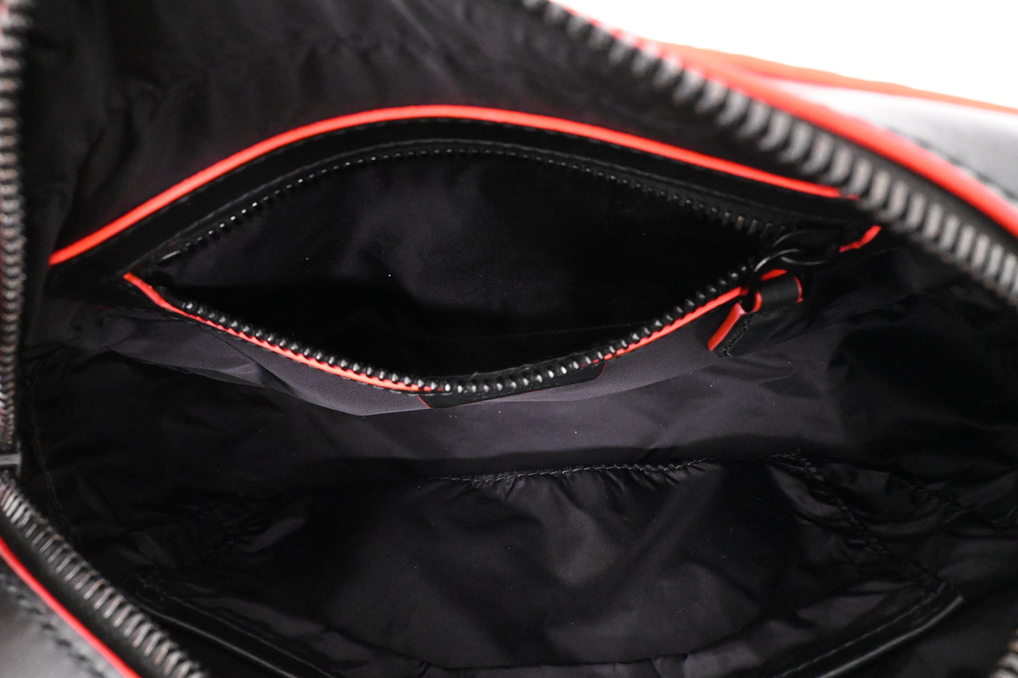 Ferragamo Embossed Gancini Crossbody in Black Leather