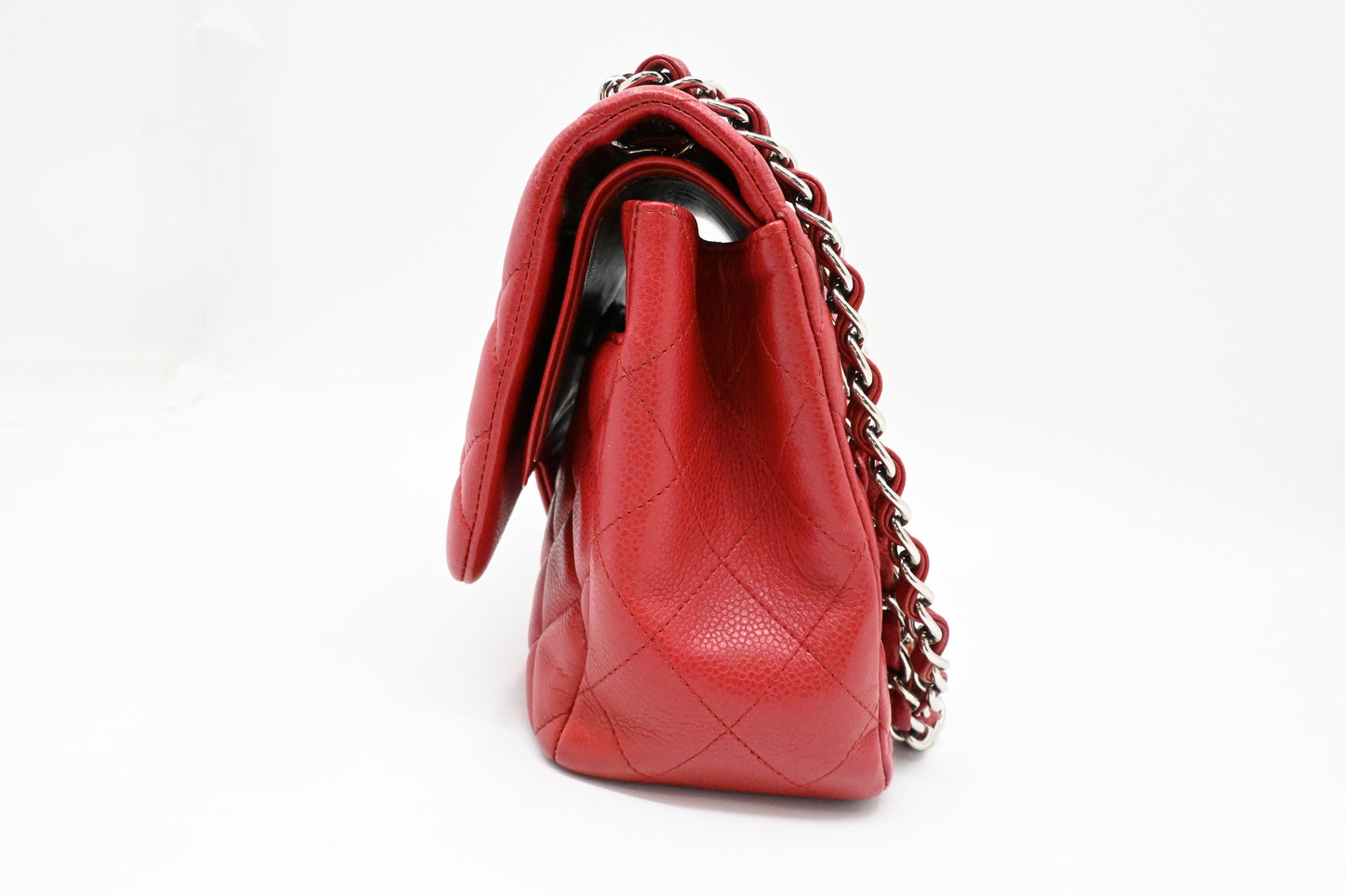Chanel Jumbo Flap in Red Caviar Leather