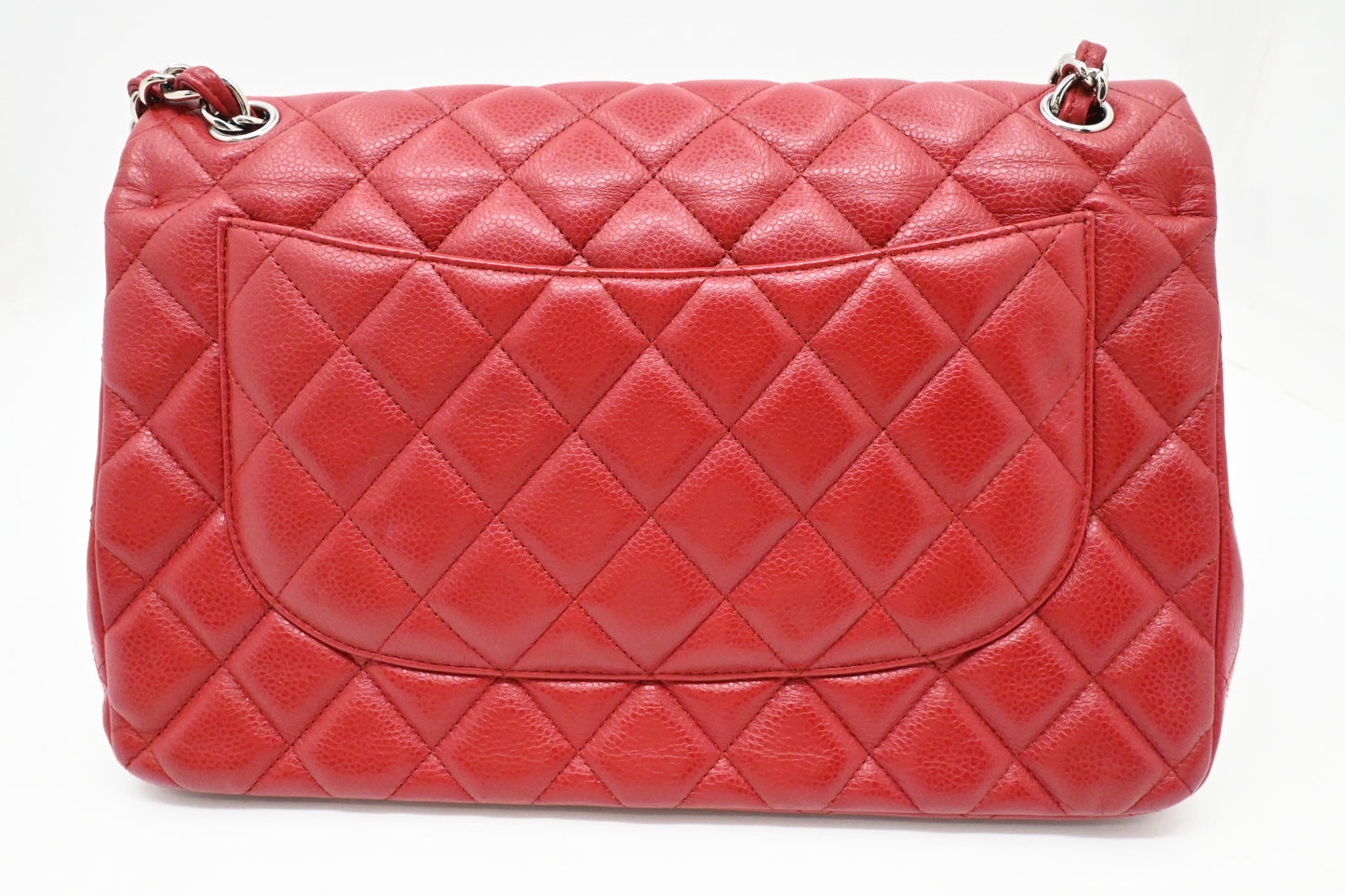Chanel Jumbo Flap in Red Caviar Leather