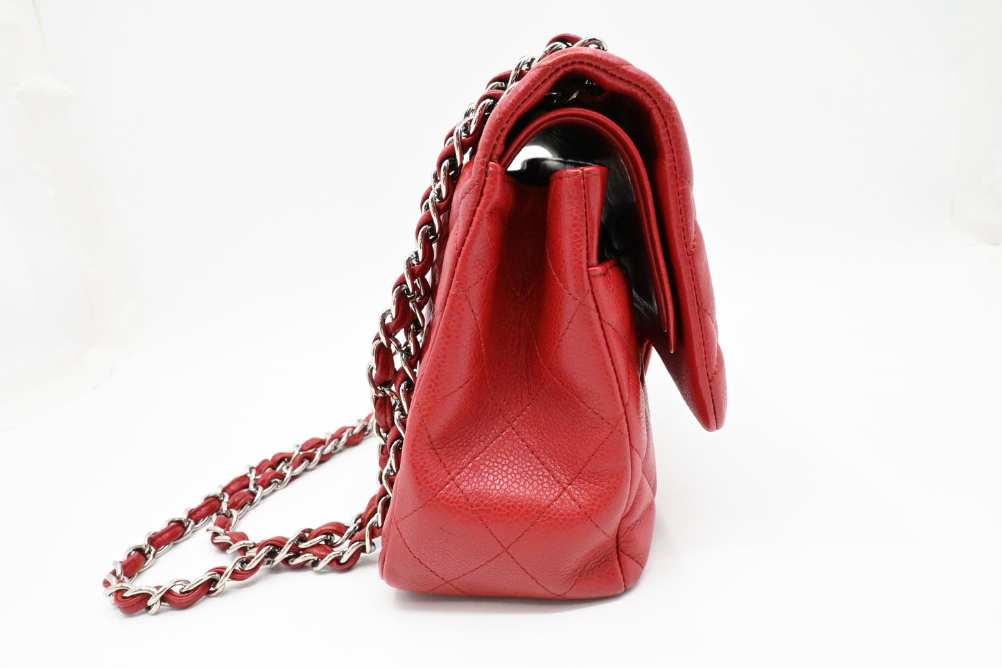 Chanel Jumbo Flap in Red Caviar Leather