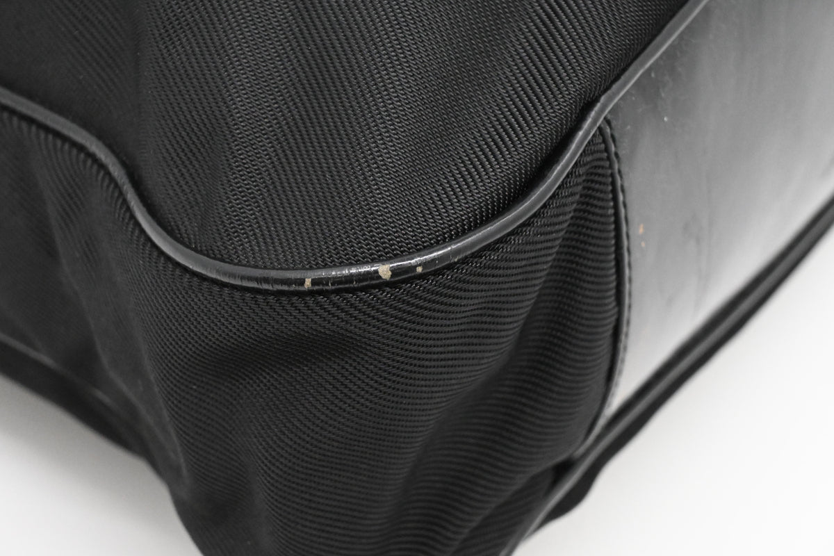 Gucci Bamboo Handbag in Black Nylon