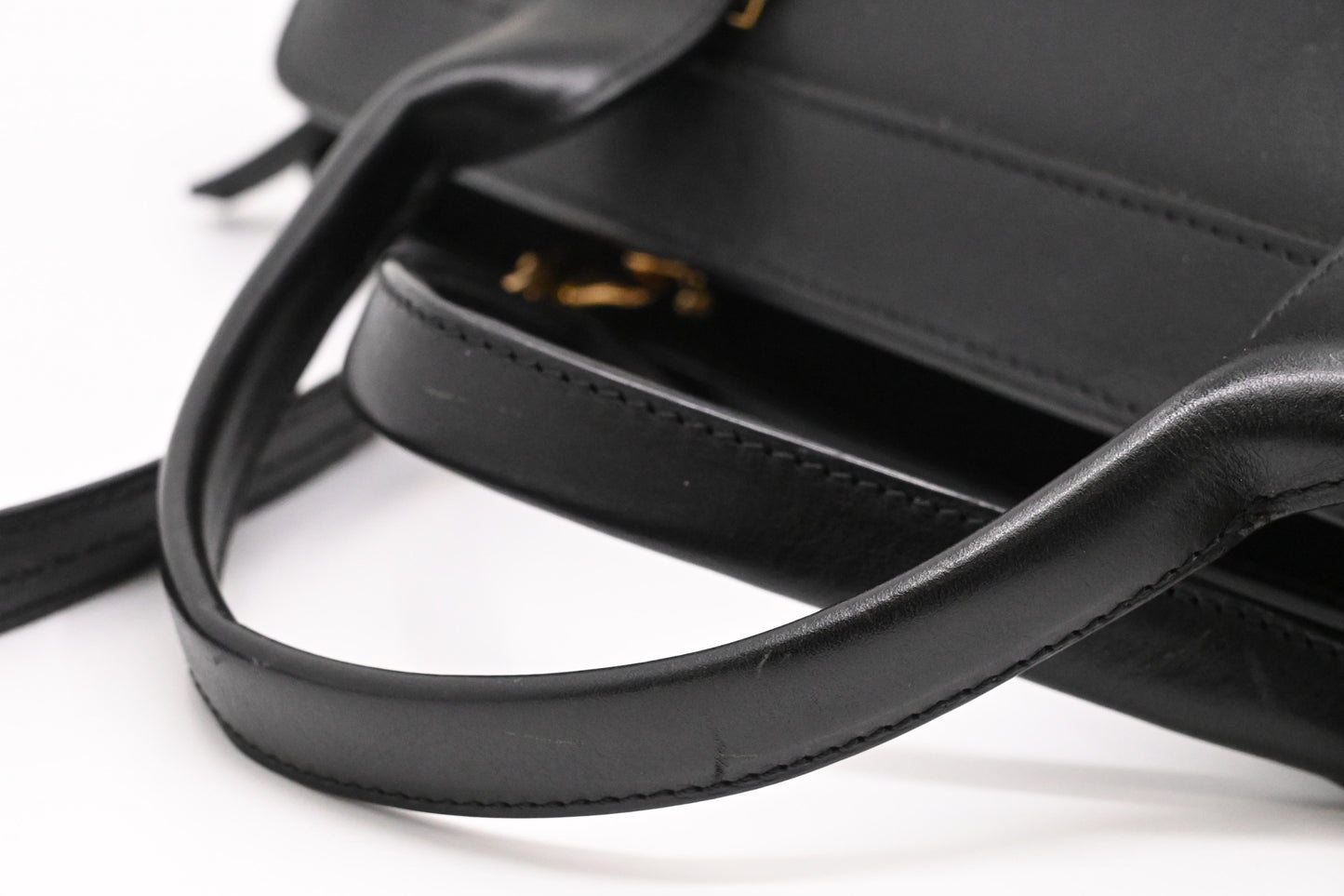 Chloe Large Alice in Cream and Black Leather