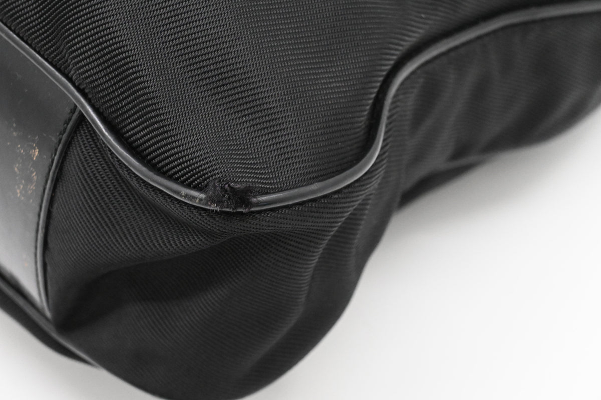 Gucci Bamboo Handbag in Black Nylon