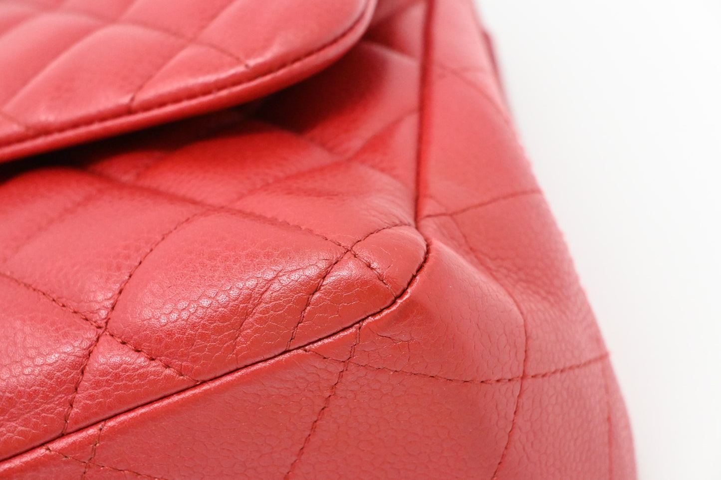 Chanel Jumbo Flap in Red Caviar Leather