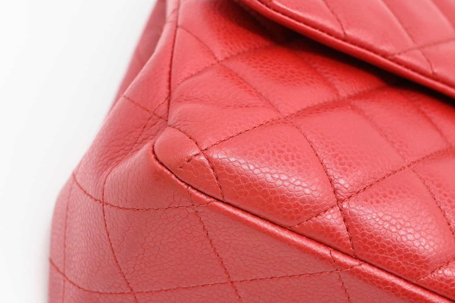 Chanel Jumbo Flap in Red Caviar Leather