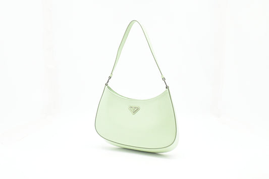 Prada Cleo Shoulder Bag in Aqua Leather