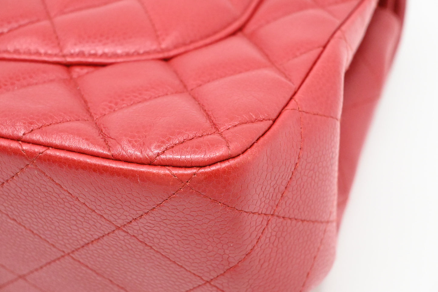 Chanel Jumbo Flap in Red Caviar Leather
