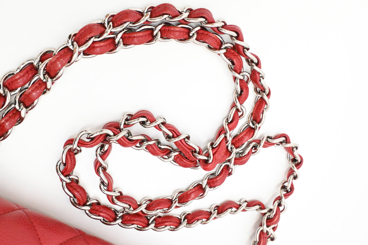 Chanel Jumbo Flap in Red Caviar Leather