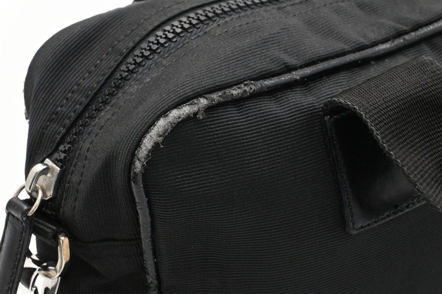 Fendi Two Way Bag in Black Canvas