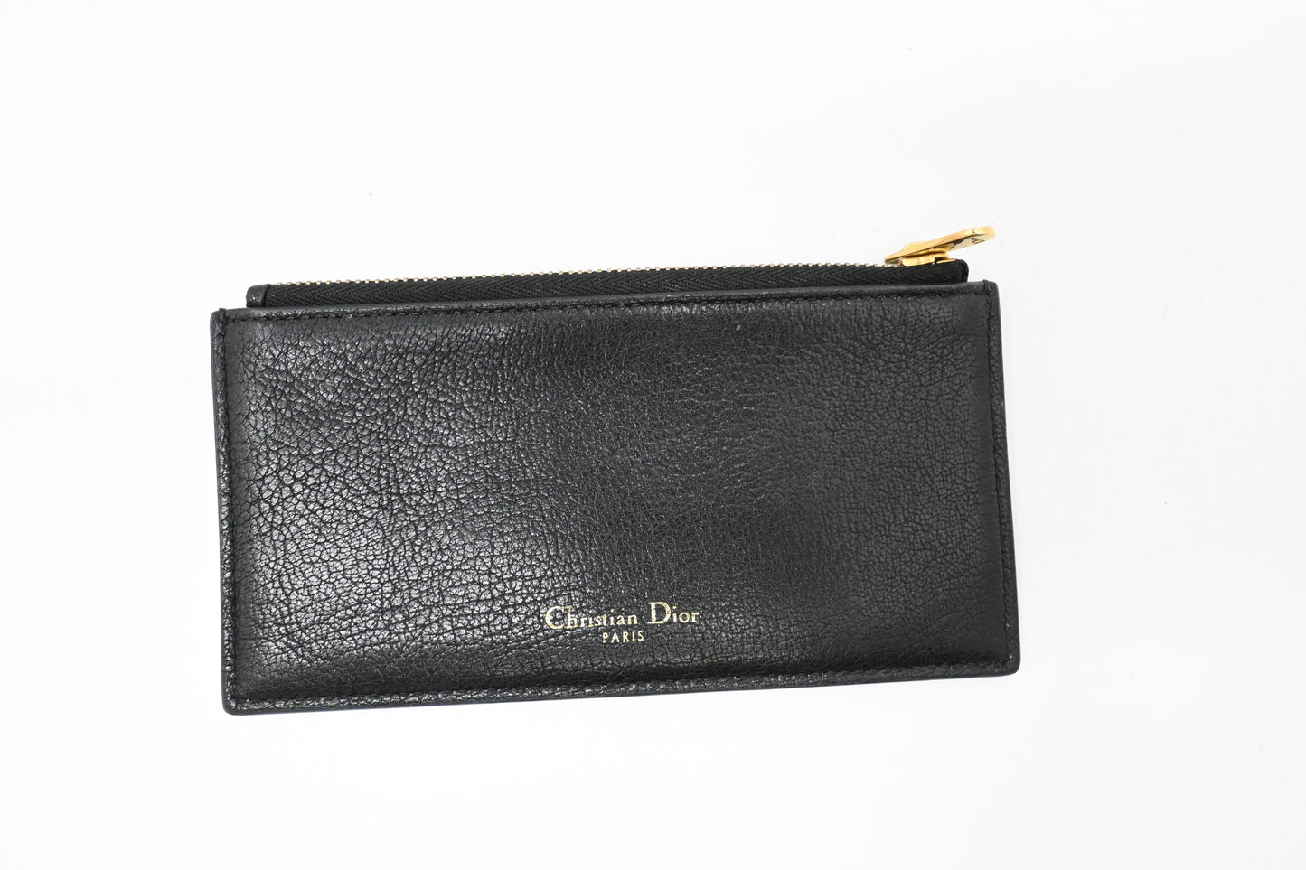 Dior Saddle Wallet on Chain in Navy Blue Leather