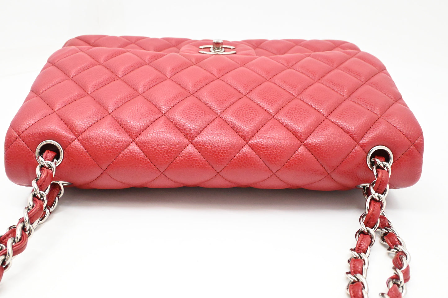 Chanel Jumbo Flap in Red Caviar Leather