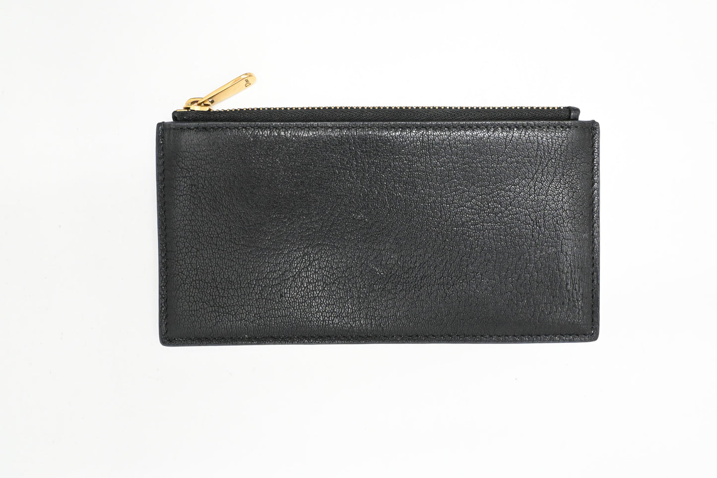 Dior Saddle Wallet on Chain in Navy Blue Leather