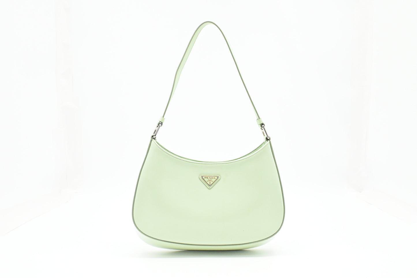 Prada Cleo Shoulder Bag in Aqua Leather