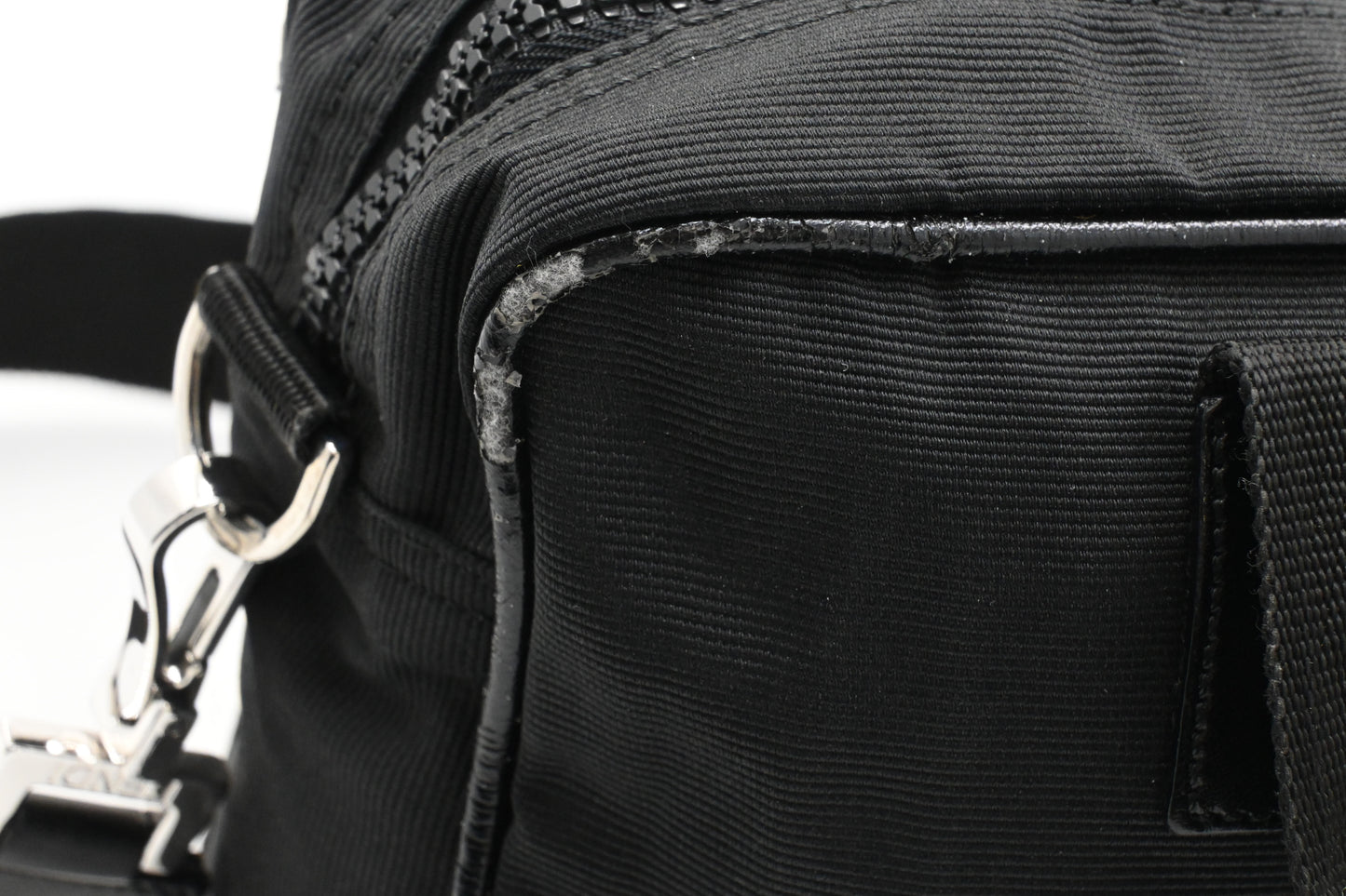 Fendi Two Way Bag in Black Canvas