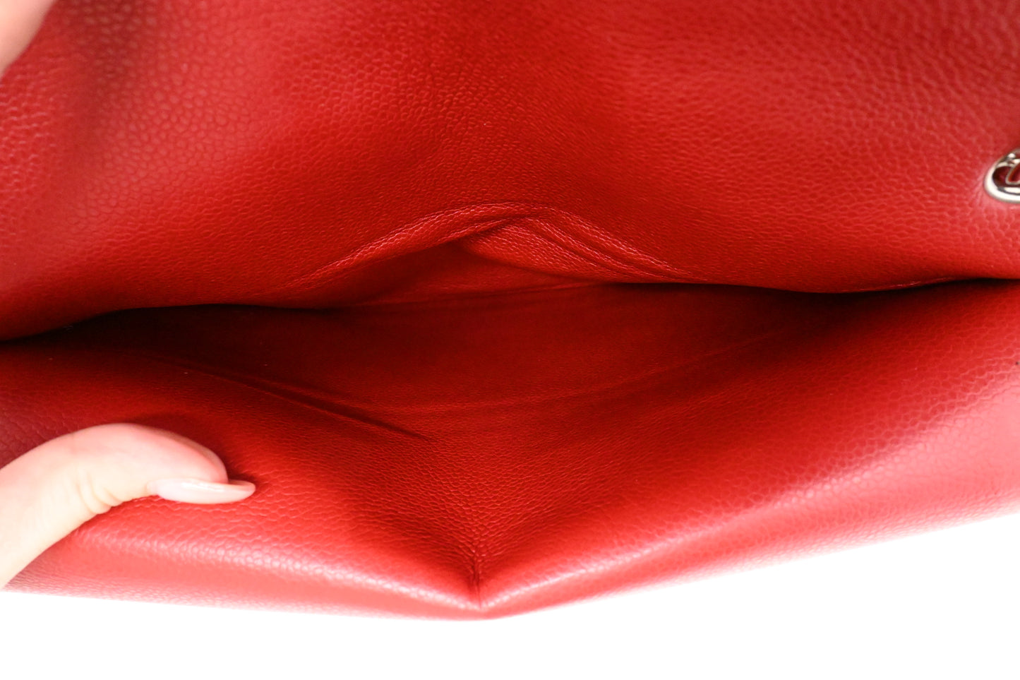 Chanel Jumbo Flap in Red Caviar Leather